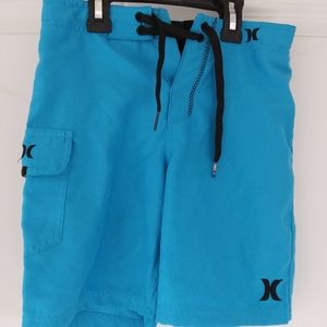 Hurley boys swim trunks blue black 6-7Y